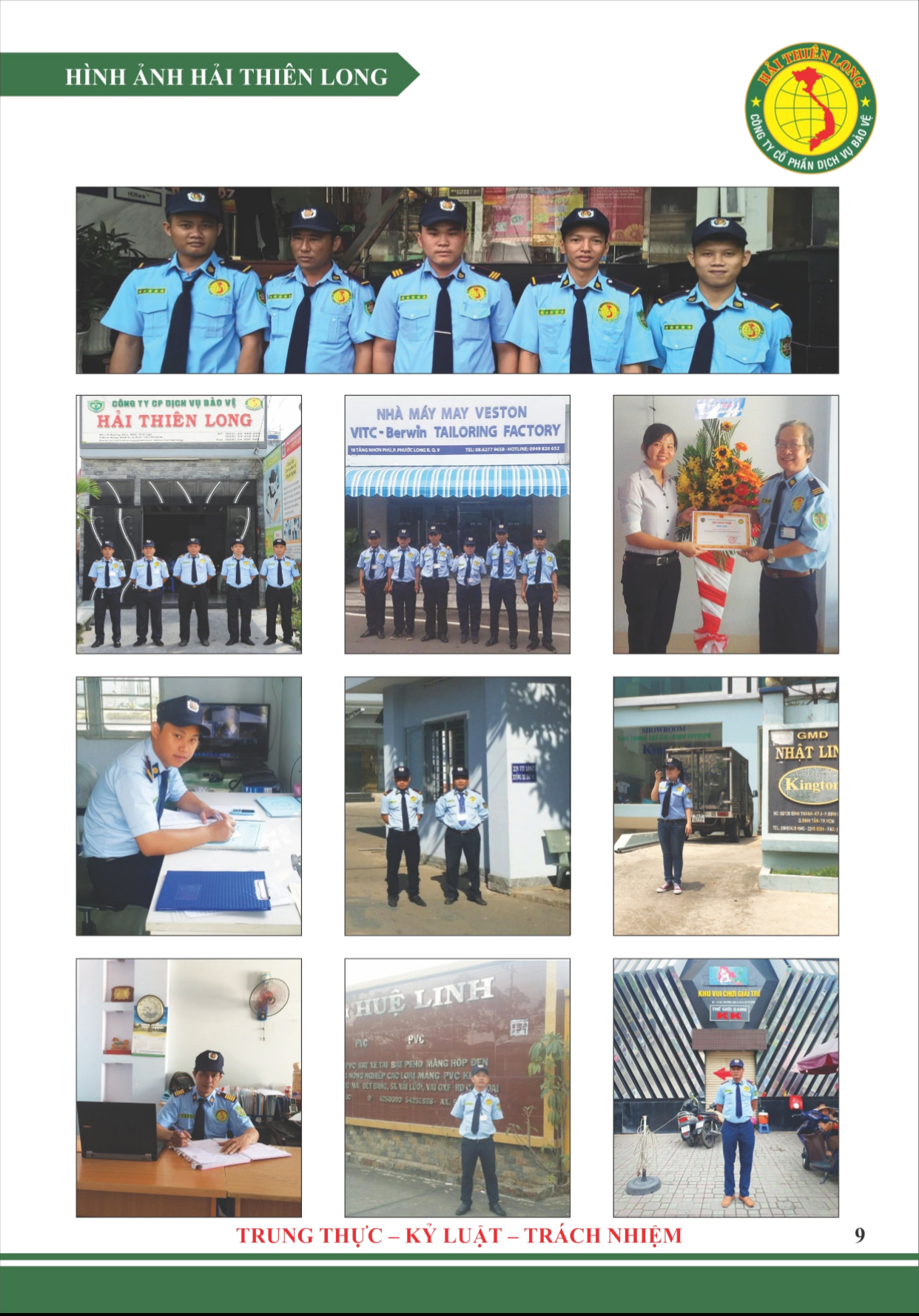hình ảnh hoạt động của đội ngũ nhân viên hải thiên long