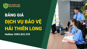 bảng giá dịch vụ bảo vệ