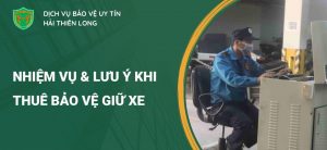 bảo vệ giữ xe