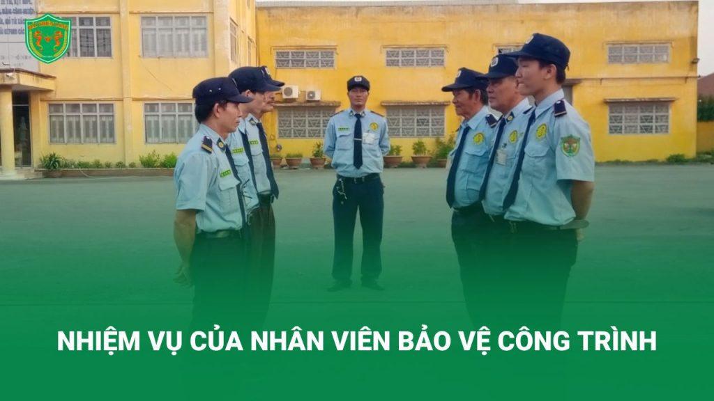 nhiệm vụ của bảo vệ công trình