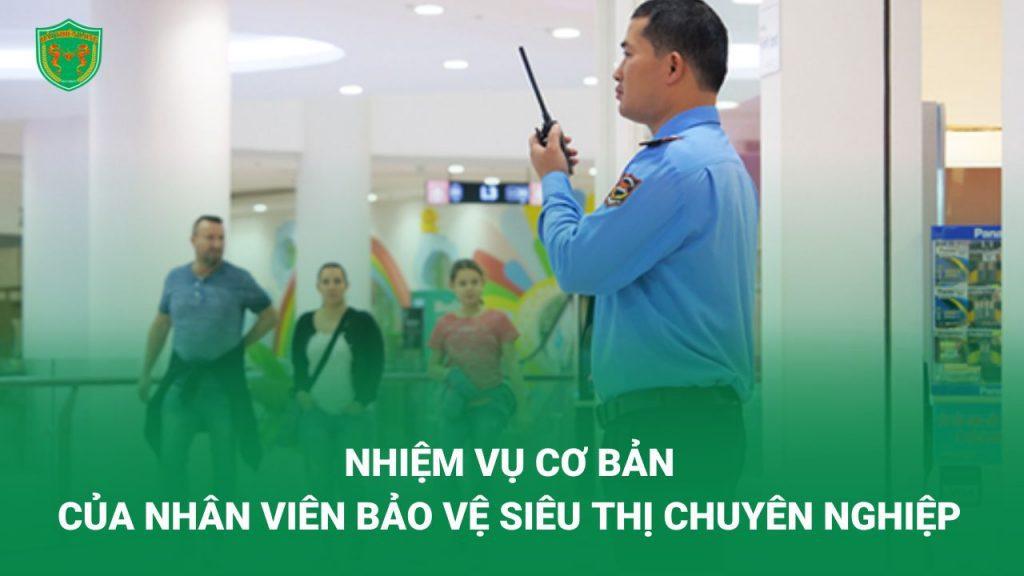 nhiệm vụ của bảo vệ siêu thị