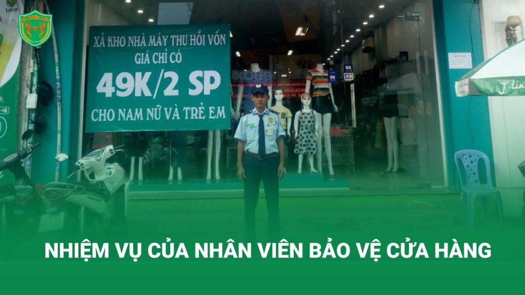 nhiệm vụ của nhân viên bảo vệ cửa hàng