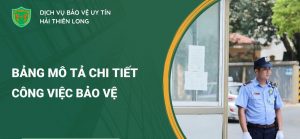 công việc bảo vệ