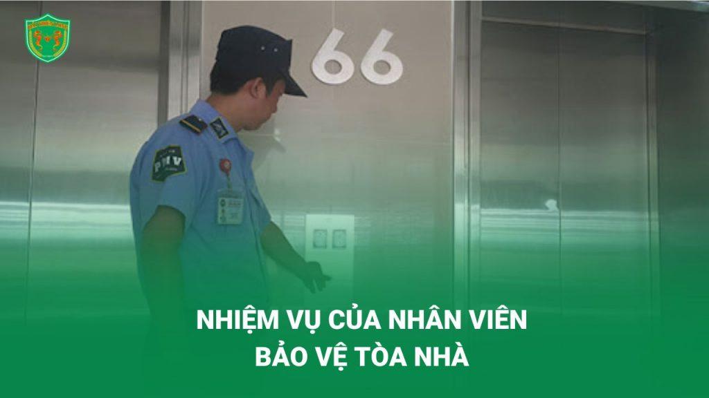 nhiệm vụ của nhân viên bảo vệ tòa nhà