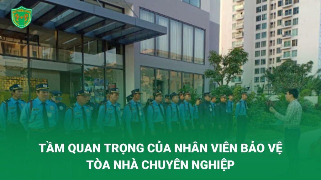 tầm quan trọng của nhân viên bảo vệ tòa nhà