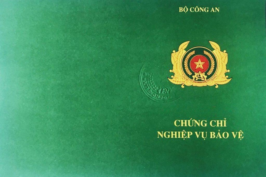 chứng chỉ nghiệp vụ bảo vệ được cấp bởi bộ công an